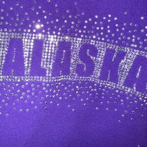 Alaska XL Gildan Purple Heavy Cotton T-Shirt